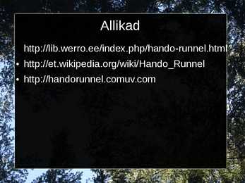 Hando Runneli eluloo esitlus #6