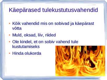 Tulekustutusained ja -vahendid #6