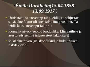 Suitsiid ehk enesetapp #3