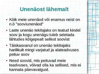 Unenäod- esitlus- #4