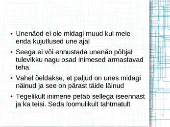 Unenäod- esitlus- #5