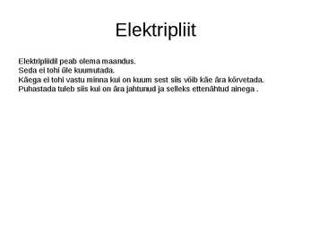 Köögiseadmete referaat #2