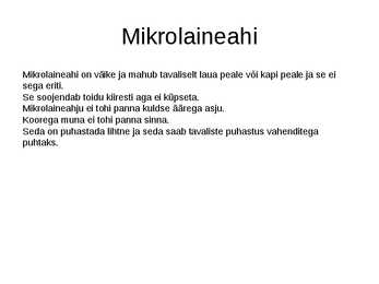 Köögiseadmete referaat #3