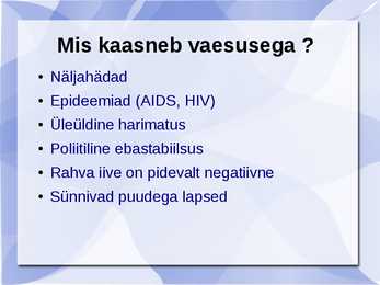 Kolmas maailm - esitlus #6