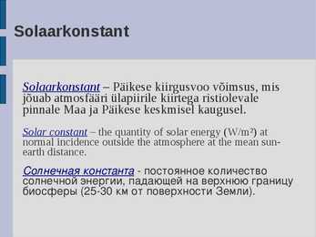 Ökoloogia energia loeng #17