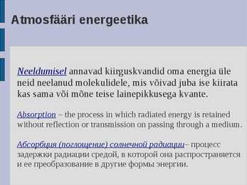 Ökoloogia energia loeng #21