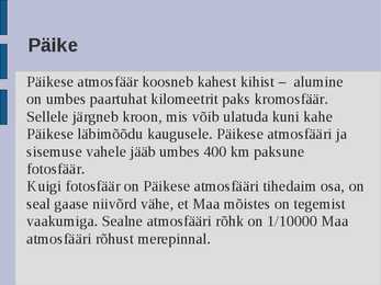 Ökoloogia energia loeng #6