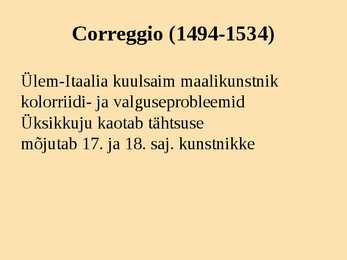 Kõrgrenessanss kujutavas kunstis powerpoint #15