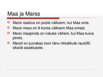 Marss-Marsi sateliidid ja kuud #3