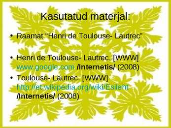 Henri de Toulouse Lautrec #20