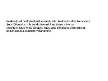 Kolmas maailm kokkuvõte #10