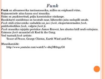 20-sajandi rock- ja popmuusika stiilid Powerpoint esitlus #13