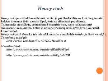 20-sajandi rock- ja popmuusika stiilid Powerpoint esitlus #15