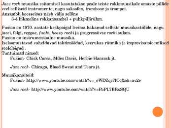 20-sajandi rock- ja popmuusika stiilid Powerpoint esitlus #20