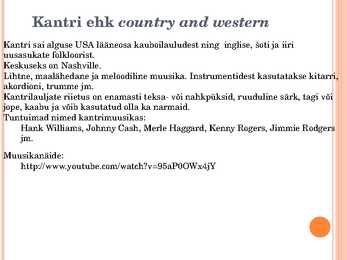 20-sajandi rock- ja popmuusika stiilid Powerpoint esitlus #3