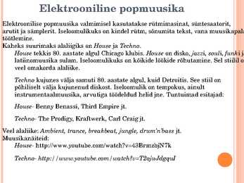 20-sajandi rock- ja popmuusika stiilid Powerpoint esitlus #26