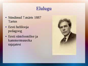 Heino Elleri elulugu #2