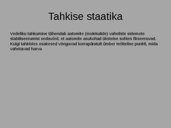 Tahkised #3