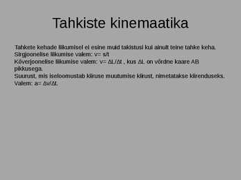 Tahkised #5