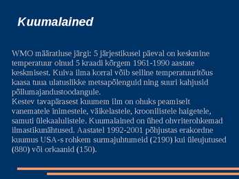 KLIIMAMUUTUSED loeng #32