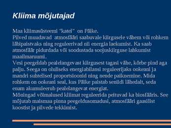 KLIIMAMUUTUSED loeng #5