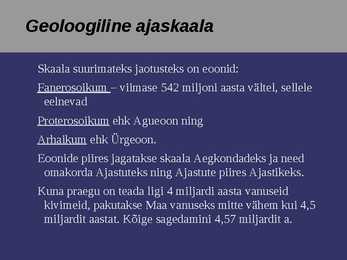 TSÜKLID loeng #71