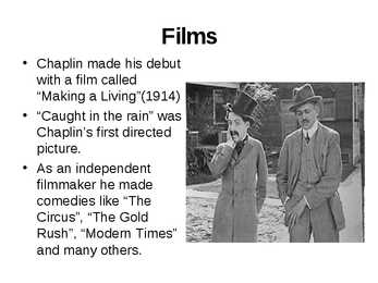 Charlie Chaplin Powerpoint #6