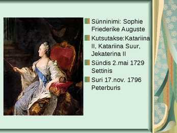 Katariina II Powerpoint #2
