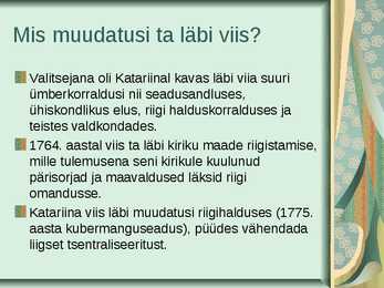 Katariina II Powerpoint #5