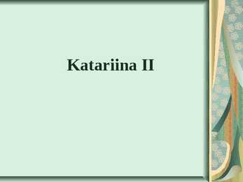 Katariina II Powerpoint