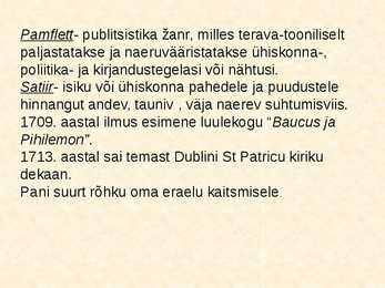 Esitlus Jonathan Swift #3