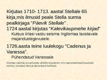 Esitlus Jonathan Swift #4