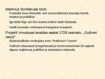 Esitlus Jonathan Swift #5