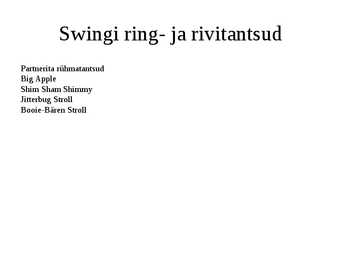Swing #10