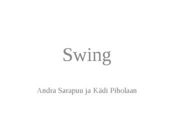 Swing
