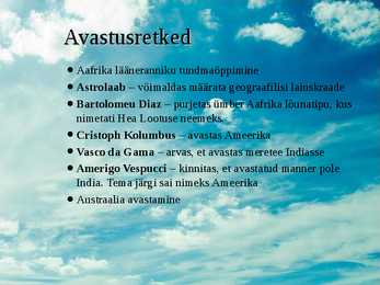 Euroopa varauusaja algul #16