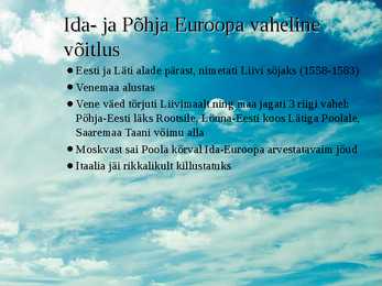 Euroopa varauusaja algul #4