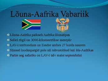 Populaarsemad safarireiside kohad maailmas - powerpoint #4