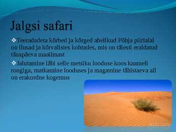 Populaarsemad safarireiside kohad maailmas - powerpoint #10