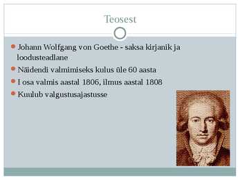 Faust elu mõtte otsinguil #2