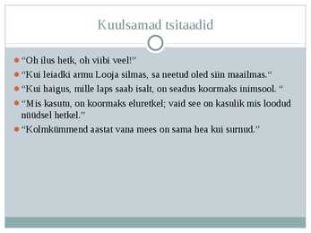 Faust elu mõtte otsinguil #12