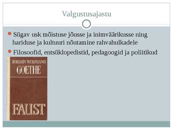Faust elu mõtte otsinguil #3