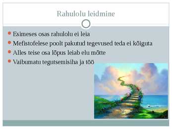 Faust elu mõtte otsinguil #10