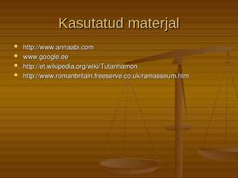 Vaarao Ramses II ja esimene  naisvaarao Hašepsut ning nende matusetemplid #12