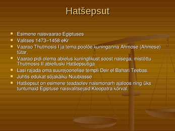 Vaarao Ramses II ja esimene  naisvaarao Hašepsut ning nende matusetemplid #4
