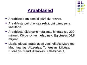 Lähis-Ida juutide ja araablaste vastasseis powerpoint #4
