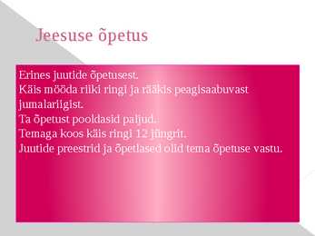 Jeesus ja ristiusk #5