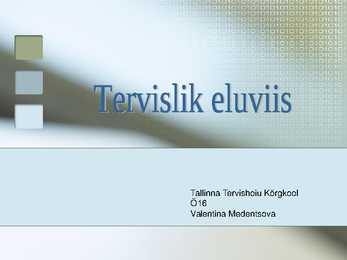 Tervislik eluviis