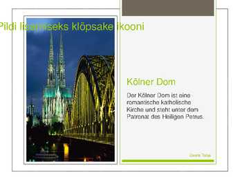 Köln-slaidid informatsiooniga; saksakeelne #5