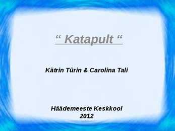 Füüsika - katapult